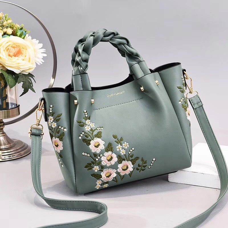 Sweet flower-damp lady bag